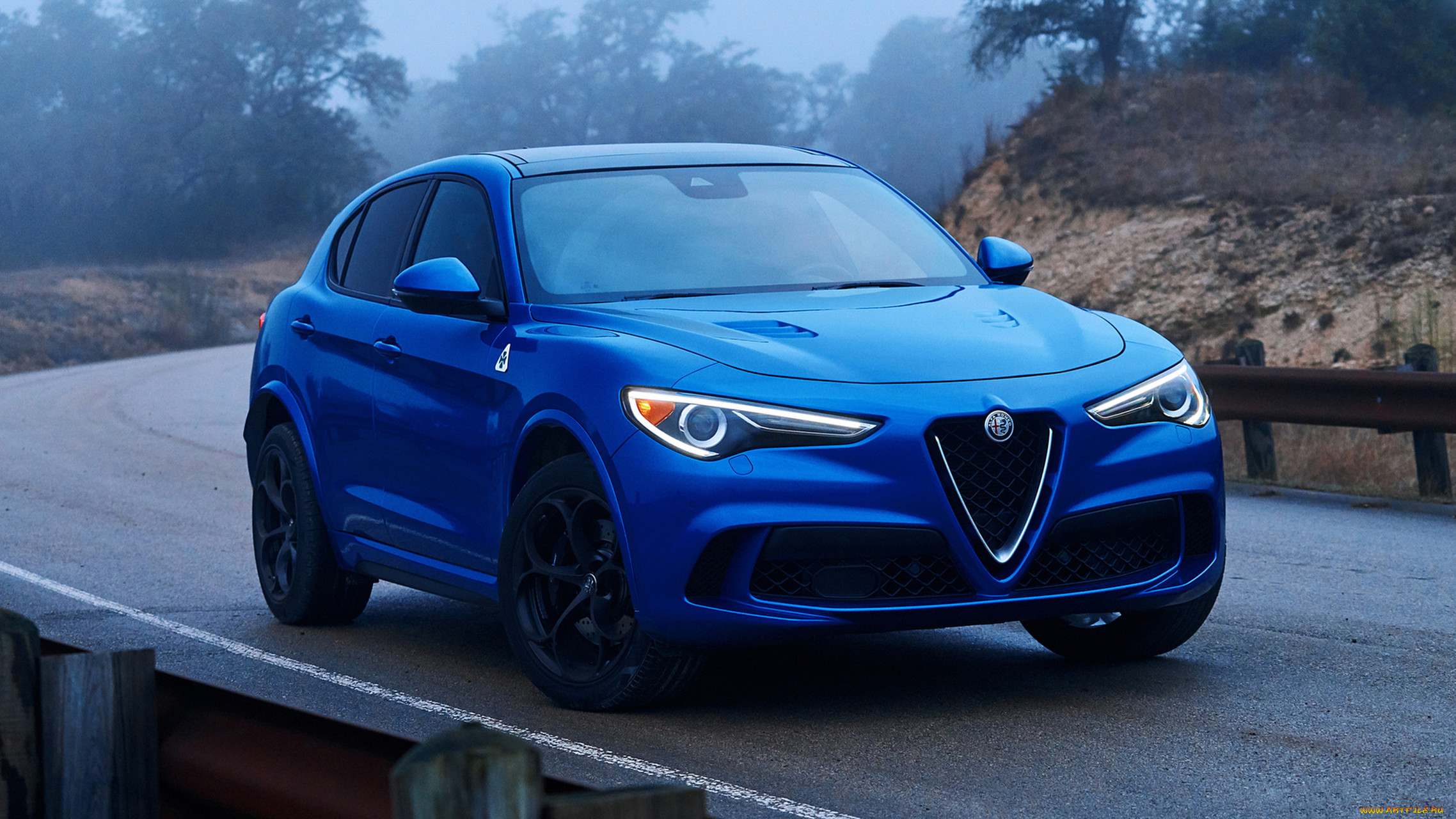 alfa romeo stelvio quadrifoglio 2018, , alfa romeo, blue, 2018, quadrifoglio, alfa, romeo, stelvio